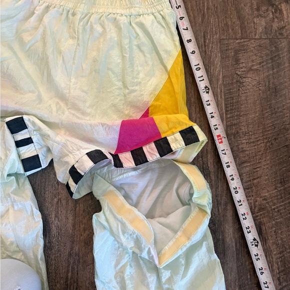 Vintage Colorful Geometric Women's Jumpsuit breakaway Velcro pants - Picture 3 of 10